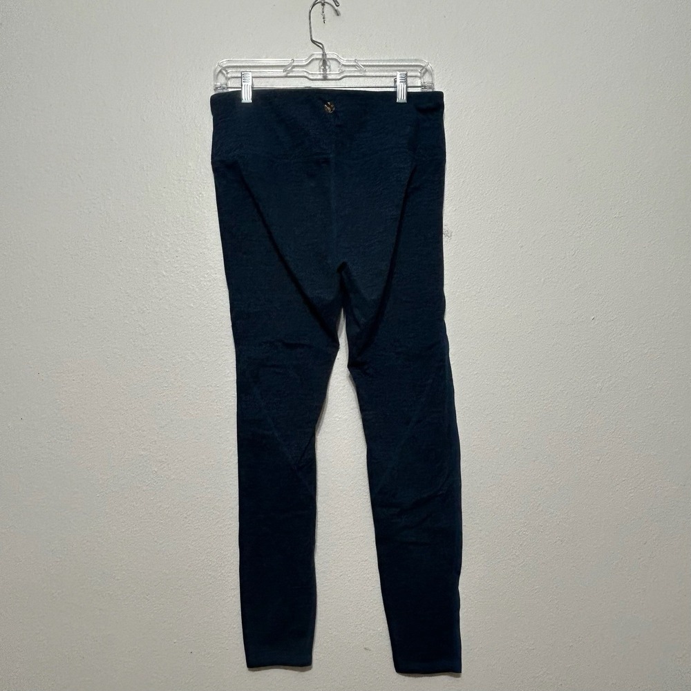 Gaiam Dark Blue Ankle Length Athletic Workout Compression Leggings Womens Size L - Picture 2 of 8